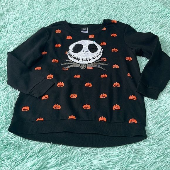 The Nightmare Before Christmas pull on sweatshirt size 10/12 - Picture 5 of 5